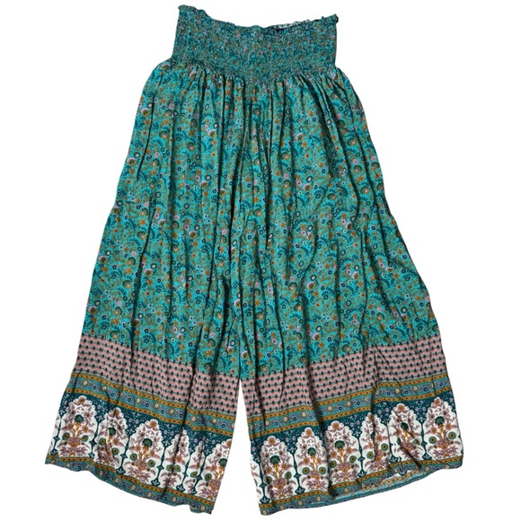 Natural Life Make A Move Wide-leg Palazzo Pant Boho Floral hippie gypsy cotton - Picture 2 of 5